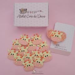 Kit com 2 Apliques Emborrachado - Safari Girafa - Ateliê Cris de Deus