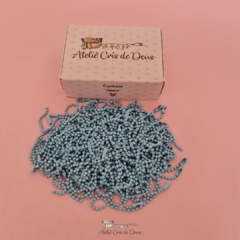 Corrente de Bolinha completa com fecho canoa - Azul Lirio - Kit com 5 unidades na internet