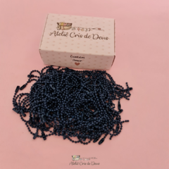 Corrente de Bolinha completa com fecho canoa - Azul Marinho - Kit com 5 unidades na internet