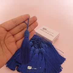Kit Tassel Pingente 9cm com Tulipa com 2 unidades - Azul royal