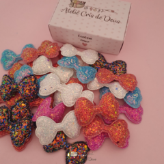 Aplique laço com paete - 5 x 3cm - comprar online
