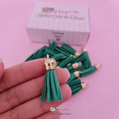 Kit tassel pingente camurça - Verde