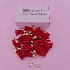 Kit tassel pingente camurça - Vermelho na internet