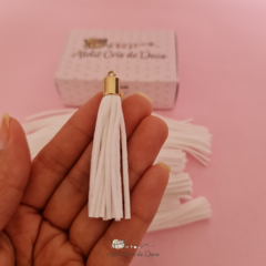 Kit tassel pingente camurça - Branco - comprar online
