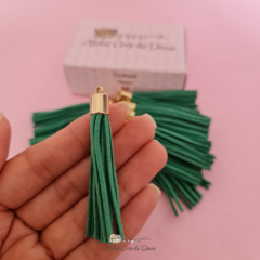 Kit tassel pingente camurça - Verde - comprar online