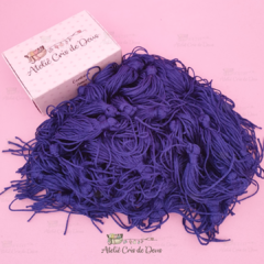 Kit Tassel Pingente 7cm - com 5 unidades - Azul Royal - comprar online