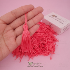 Kit Tassel Pingente 7cm - com 5 unidades - Coral