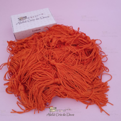 Kit Tassel Pingente 7cm - com 5 unidades - Laranja na internet