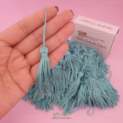 Tassel Pingente 7cm - Verde turquesa
