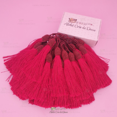 Tassel Pingente 9cm com Tulipa - Bordô