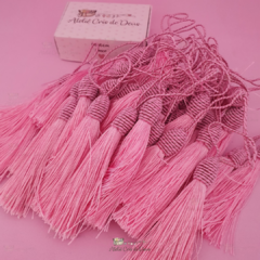 Tassel Pingente 9cm com Tulipa - Rosa