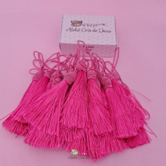 Kit Tassel Pingente 9cm com Tulipa com 2 unidades - Rosa Médio na internet