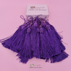 Kit Tassel Pingente 9cm com Tulipa com 2 unidades - Roxo na internet