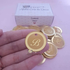 Tag redonda Alfabeto 3cm - comprar online
