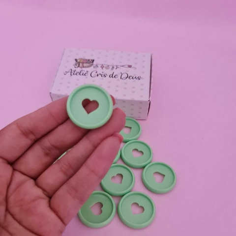 Disco para caderno - Kit com 11 unidades - Verde Claro
