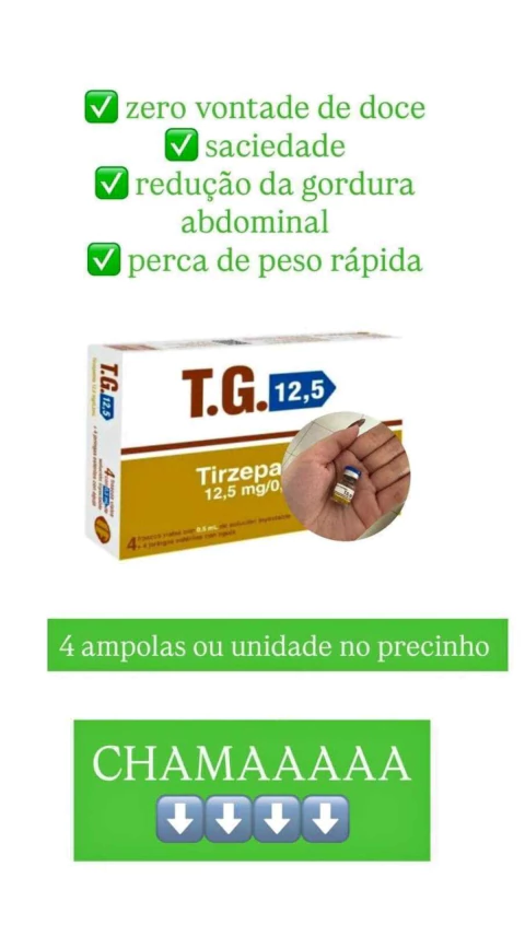 T.G. 15 4 ampolas Tirzepatida 15 mg/0,5 mL