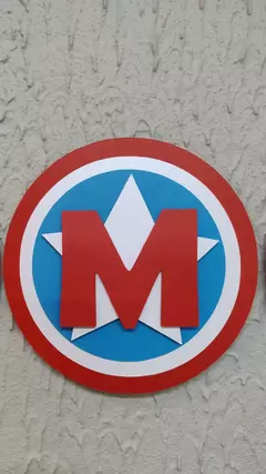 Bandeirola Capitão America. PDF na internet