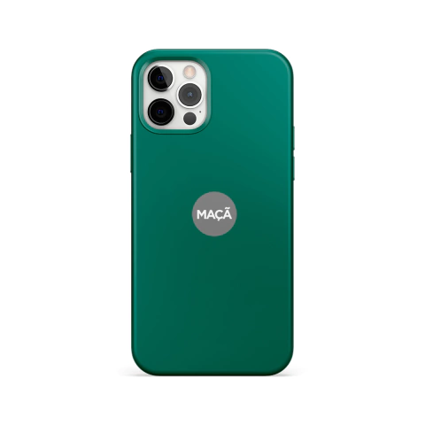 IPHONE 12 PRO MAX - CAPA SILICONE - VERDE CACTO