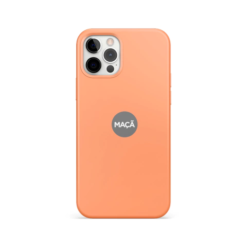 IPHONE 12/12 PRO - CAPA SILICONE - LARANJA CLARO - comprar online