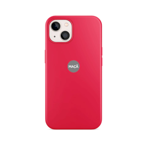 IPHONE 14 - CAPA SILICONE - MARSALA