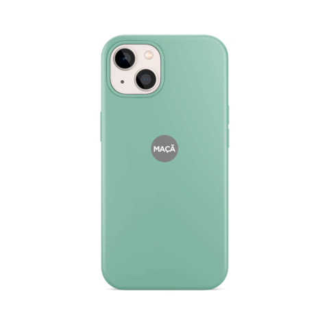 IPHONE 14 - CAPA SILICONE - VERDE CHÁ
