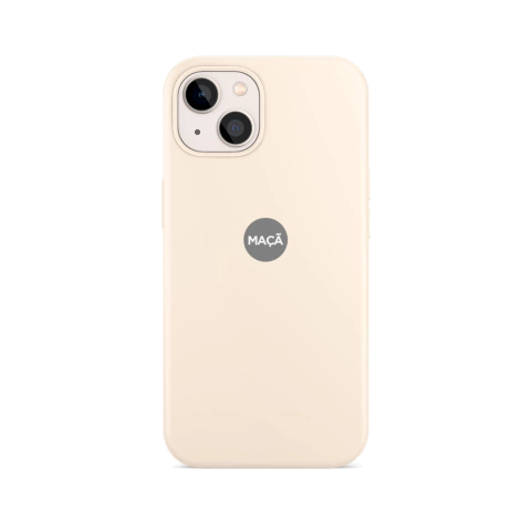 IPHONE 15 PLUS - CAPA SILICONE - NUDE