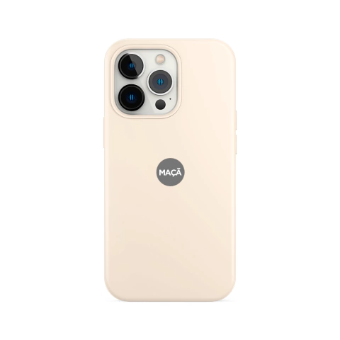 IPHONE 13 PRO - CAPA SILICONE - NUDE