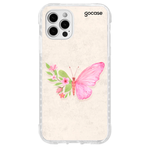 IPHONE 12 PRO MAX - CAPA BORBOLETA FLOR IMPACT STD - GOCASE