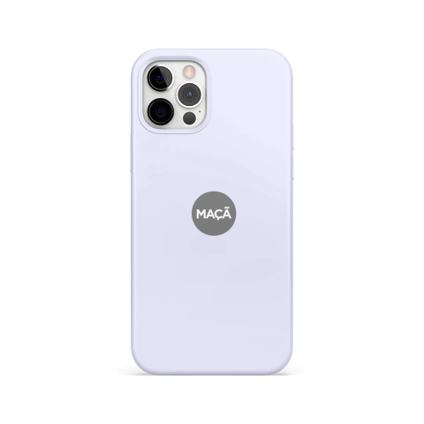 IPHONE 12/12 PRO - CAPA SILICONE - LAVANDA