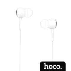 FONE DE OUVIDO INTRA AURICULAR C/ MIC M19 - BRANCO - HOCO.