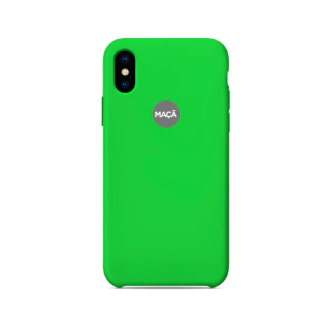 IPHONE X/XS - CAPA SILICONE - VERDE PISTACHE - comprar online