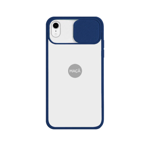 IPHONE XR - CAPA TPU COM PROTEÇÃO NA CÂMERA - AZUL MARINHO - comprar online