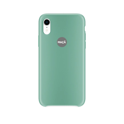 IPHONE XR - CAPA SILICONE - VERDE CHÁ