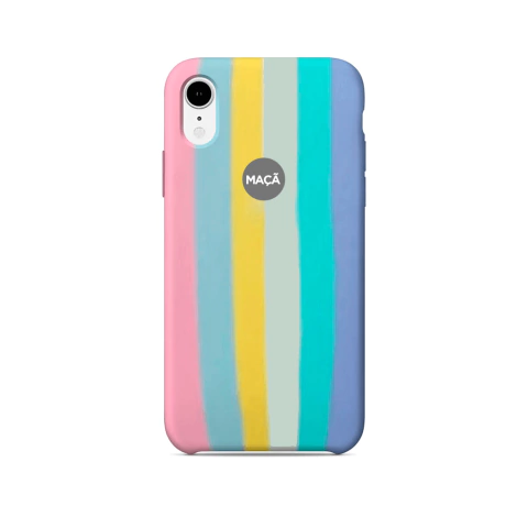 IPHONE XR - CAPA SILICONE - ALGODÃO DOCE