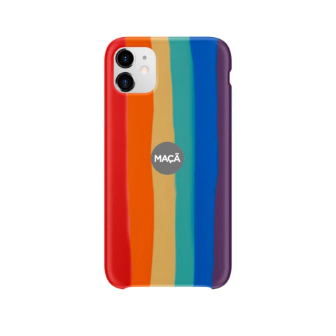 IPHONE 11 - CAPA SILICONE - ARCO ÍRIS