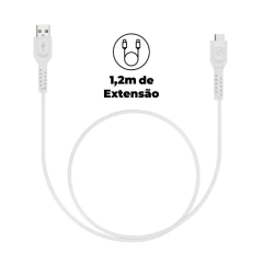 CABO TIPO C DSHOCK - BRANCO - GSHIELD - Playfix.com.br