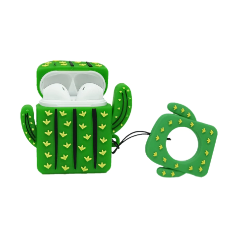 AIRPODS 1 E 2 - CAPA SILICONE - CACTO