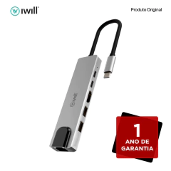 HUB USB-C PLUS 6 EM 1 - IWILL