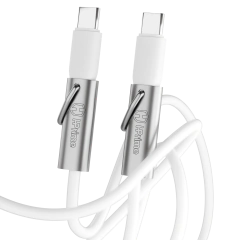 CABO USB-C/USB-C CORDÃO LOOP CHARGE - BRANCO - HPRIME na internet