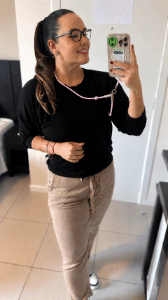 CABO USB-C/USB-C CORDÃO LOOP CHARGE - ROSA - HPRIME - comprar online