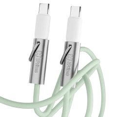 CABO USB-C/USB-C 60W CORDÃO LOOP CHARGE MINI - VERDE - HPRIME - comprar online