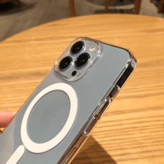 IPHONE 14 PRO - CAPA ANTICHOQUE MAGSAFE - TRANSPARENTE - Playfix.com.br