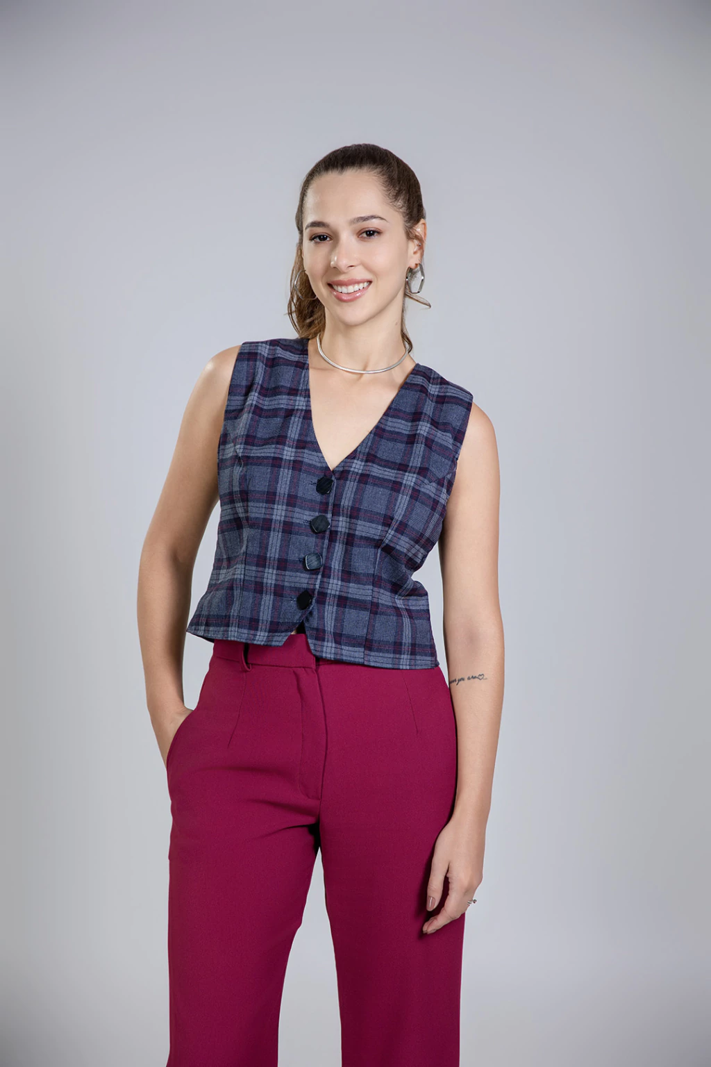 Colete Ruth - Xadrez Marinho