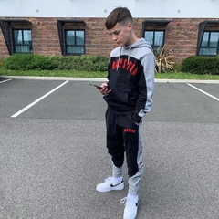 Conjunto Trapstar Irongate "Preto/Cinza/Vermelho" - loja online