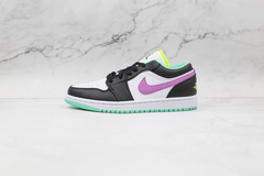 Air Jordan 1 Low "Green Glow Violet Shock''