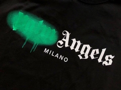 Camiseta Palm Angels Milano Spray Black and White - comprar online