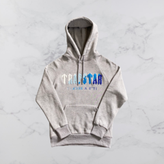 Conjunto Trapstar Chenille Decoded Cinza/Azul