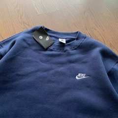 Nike Moletom Careca Sportswear Azul Marinho - comprar online