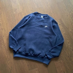 Nike Moletom Careca Sportswear Azul Marinho