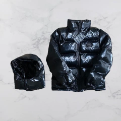 Jaqueta Trapstar Irongate Detachable Hood Preto Brilhante - comprar online
